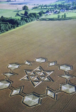 age-of-awakening:  sola-may:Crop circles are positive messages from benevolent ET races.Watch a video on decoding them below, it will answer many questions.http://www.youtube.com/watch?v=N0k7C8saTOYMany blessings. NOOOO THEYRE ALL HUMAN MADE not hard