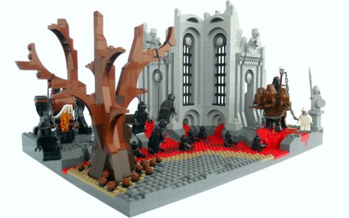 chromathegreat:  attackon-titan: The nine circles of hell from Dante’s Inferno recreated in Lego by Mihai Mihu I. LIMBO: A place of monotony, here the souls are punished to wander in restless existence while they moan helplessly in echoes between the