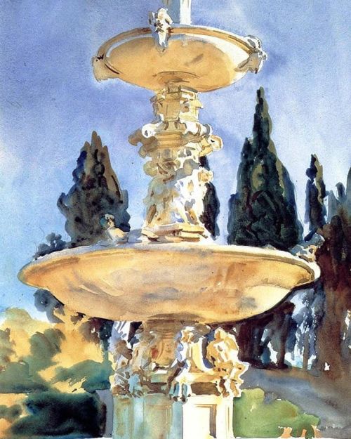 Man, if you’re having a rough day, just google John Singer Sargent’s watercolors and bas