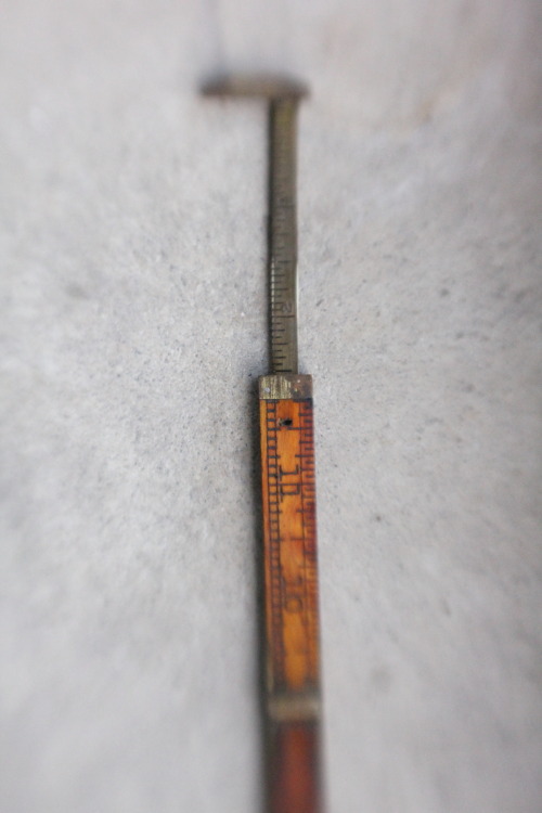 New items at Mountain Man Trading!  1920&rsquo;s Carpenter&rsquo;s Boxwood and Brass Caliper Ruler b