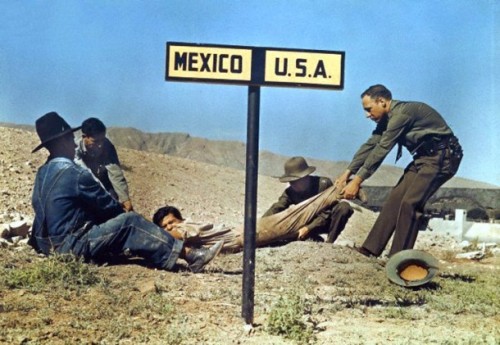 historical-nonfiction:  Two border patrol officers attempt to keep an American fugitive in America, while Mexican police try to keep him in Mexico. 