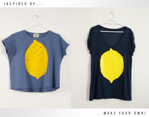 DIY Bobo Choses Lemon Print Tee Shirt Tutorial from High Walls here. Sure the Bobo Choses shirt is f