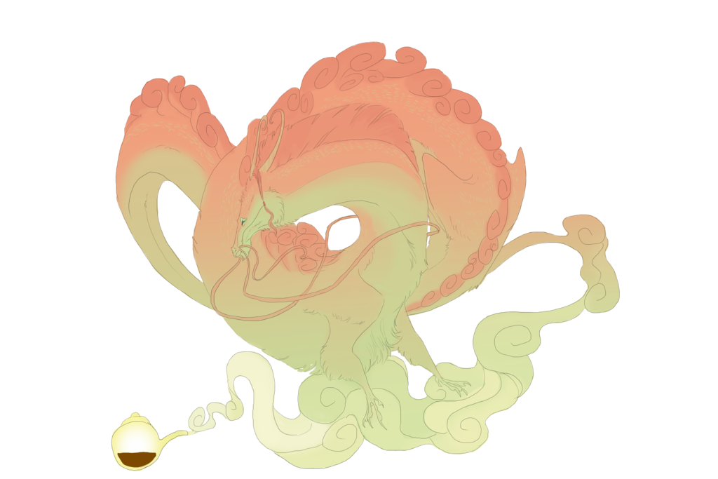 maioron:  tea dragon custom by *oukamiyoukai45 
