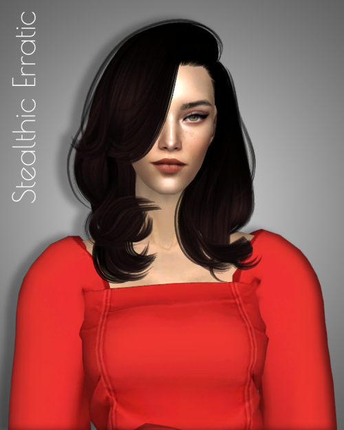 fakebloood:Three random female hair retexturesAll hair in 25 colors, for all ages, grey linked to bl