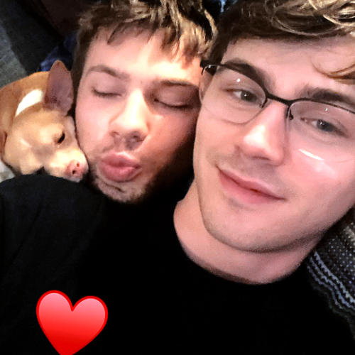 connorjesup:Connor Jessup’s insta post & story and Miles Heizer’s insta story for Valentine’s Da