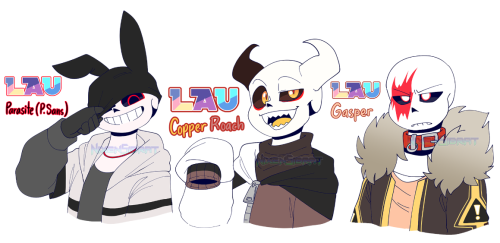 LAU designs I just had fun doing today~ (Except for Lumine’s who was originally made by @iyumiichi )