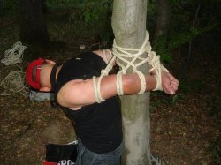 freycamisolepublic:  All masters should know how to tie their boys to trees.