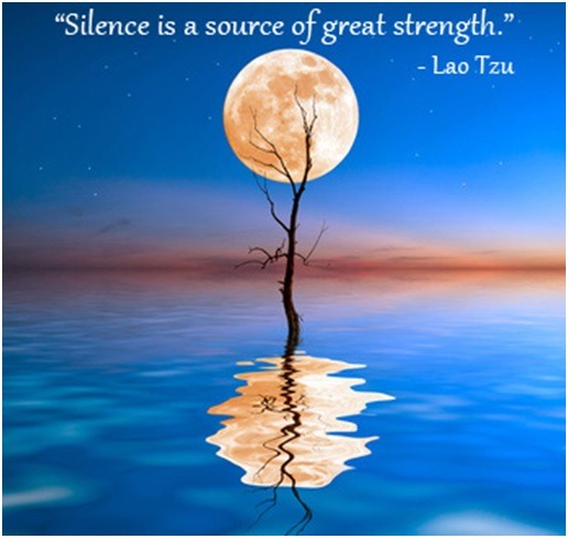 Be quiet, calm, cool, collected