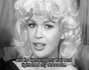 sparklejamesysparkle:Jayne Mansfield explains how her career began on England’s BBC television in 1960. Though Jayne had an IQ of 163 and could speak five languages and play the piano, violin and viola with aptitude, she was never taken seriously by