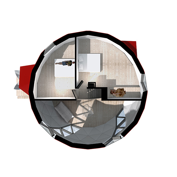 theplaidzebra:  These environmentally friendly foldable dome homes are for the all-season