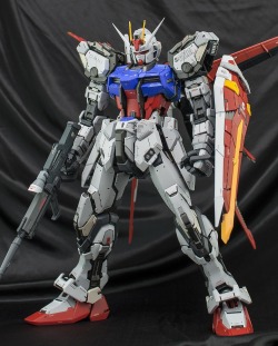 Gunjap:  Pg 1/60 Gat-X105 Aile Strike Gundam: Latest Good Remodeling Work By Ghost.