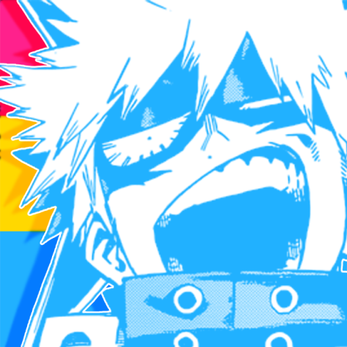 screaming-nope: Panromantic Bakugou icons requested by Anon!Free to use, just reblog!Requests are op