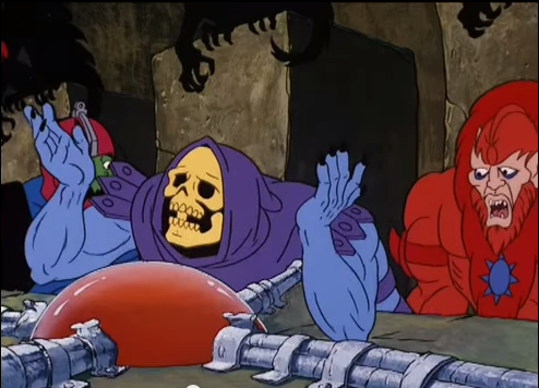atomikamikaze:  estranged-fossil:  watching skeletor throw a tantrum is probably one of the best parts of watching the original masters of the universe show he is so upset that his minions don’t understand his logic he actually drops to the floor his