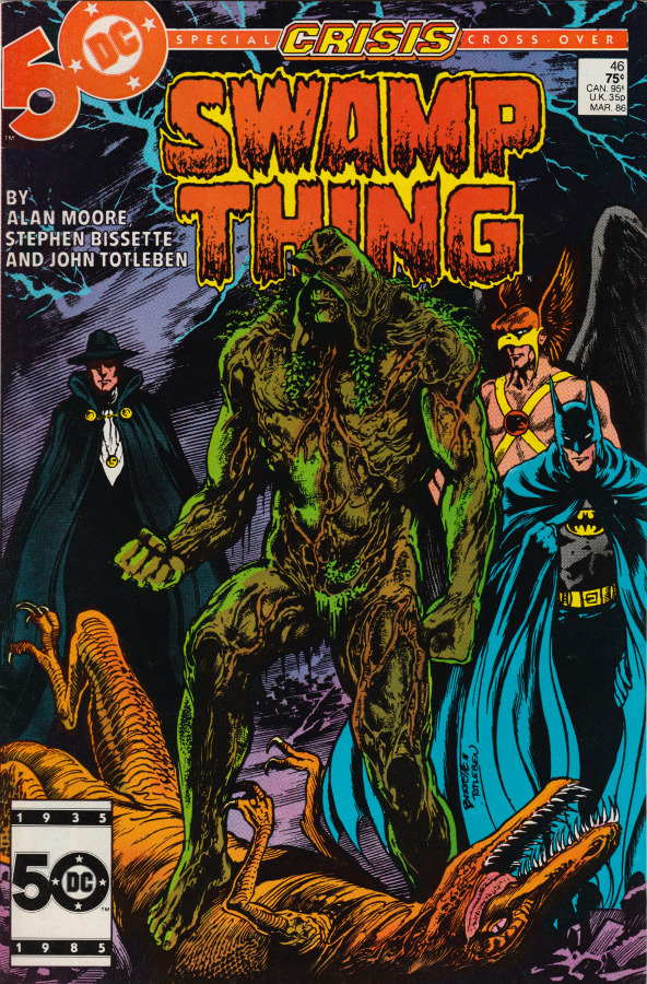 Swamp Thing, No. 46 (DC Comics, 1986). Cover art by Steve Bisette and John Totleben.From