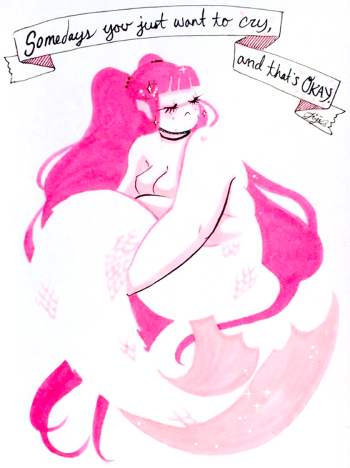 jijidraws:♡ MERMAY! Part 2 ♡I had a great time exploring negative shapes this Mermay. All originals are up for sale on my new site:♡ JIJI.storenvy.com ♡