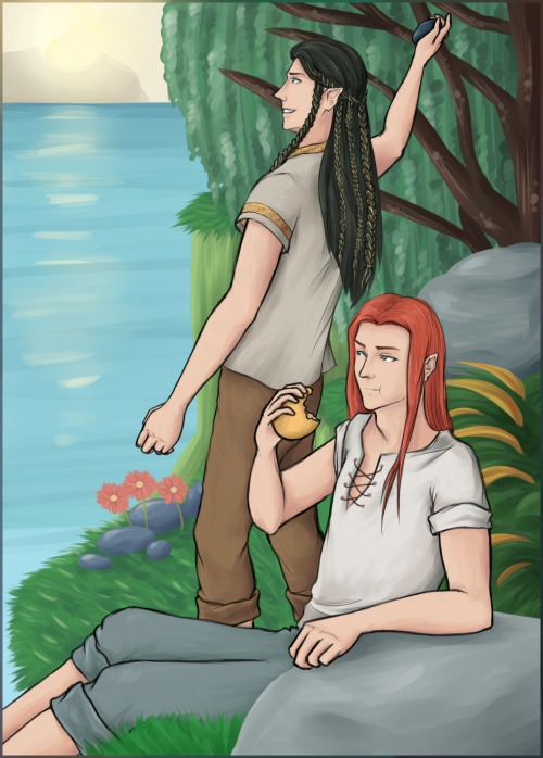 hejobullet: AA 2013: Waterside by aire73 Fingon and Maedhros