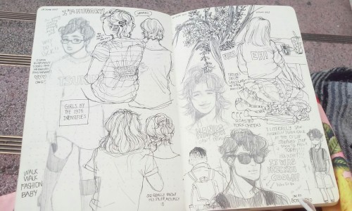 mhaikkun:I survived my first week of philosophy by drawing my classmates