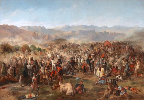 The Battle of Las Navas de Tolosab y Francisco de Paula Van Halen . via reddit https://en.wikipedia