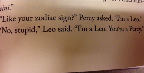 alltheonesiam:  Hands down though this was the best part of Blood of Olympus