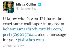 Consultingsuperhusbands:  I Am Torn Between A Deep Joy At The Fact That Misha May