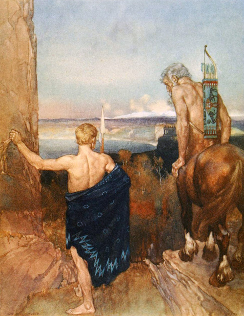 ‘The heroes or Greek fairy tales for my children’ by Charles Kingsley; illustrated after drawings by W. Russell Flint. Published 1912 by Phillip Lee Warner in London. See the complete book here.