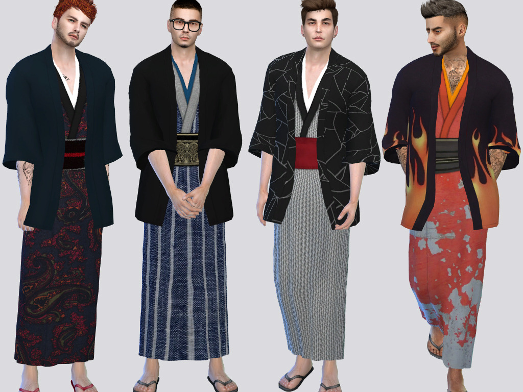 Сайт симс модов. Men кимоно SIMS 4. The SIMS 4 мужская юката. Кимоно мужское одежда симс 4. SIMS 4 Япония одежда.