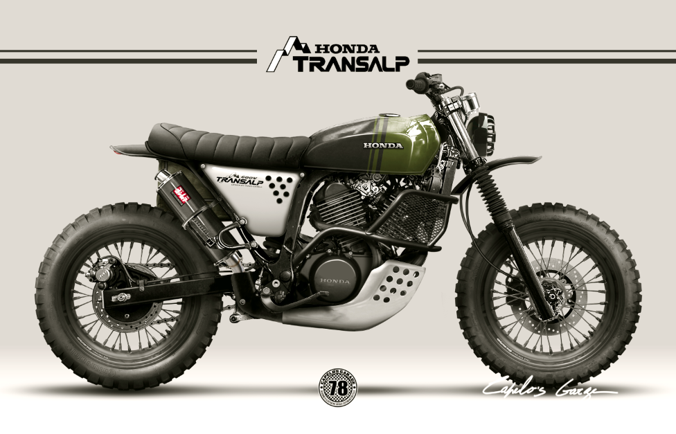 honda transalp 600 cafe racer