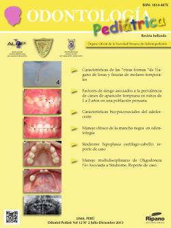 Odontología Pediátrica 8Revista de Odontopediatría