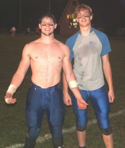 itsflyinglikeadragon:  boyzdoingboystuff:  after the game  Their friends had been acting strange for a while now, they had completely ignored them for a couple weeks. Always at the gym, always going to “the game”. Surely they didn’t mean a football