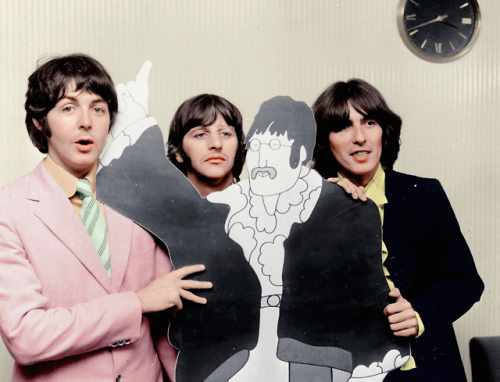 yesterdey:the beatles 1968 —colored by @yesterdey
