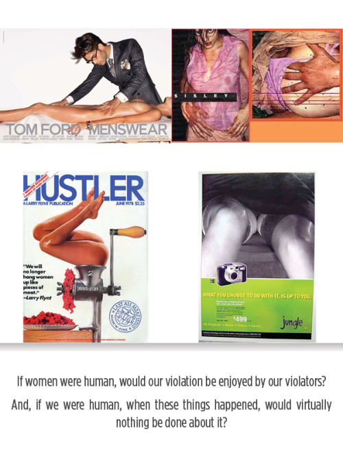 elige:antiporn-activist:Are Women Human?words by Catharine MacKinnon.images by www.genderads.comorig