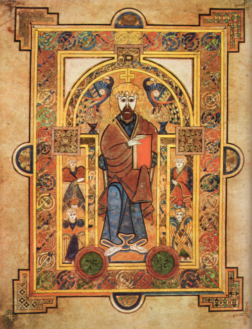 Book of Kells, folio 032v: Christ Enthroned.Happy St. Patrick’s Day!