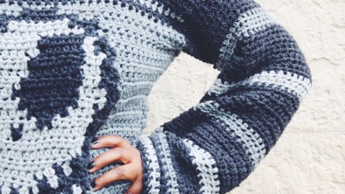 Handmade Jack Skellington crochet sweater I created in honor of...