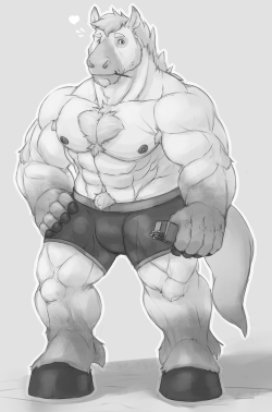 Ralphthefeline:first Of All Happy Pocky Day~ Looks Like The Buff Stallion Has Some