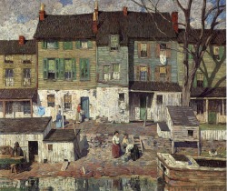 artandopinion:  On the Canal Newhope 1916 Robert Spencer 