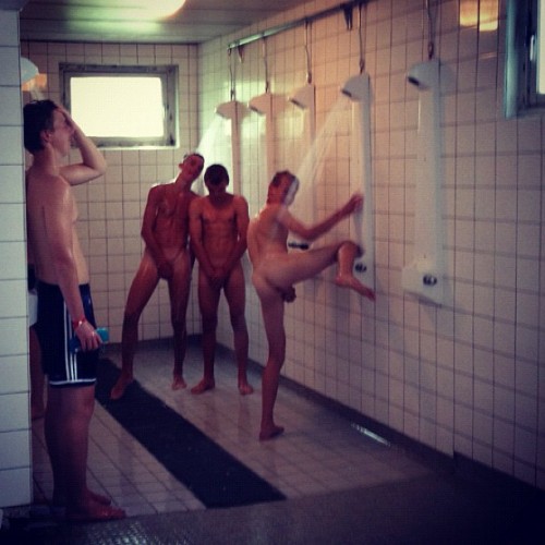 outfreeballing: Don’t be that guy wearing shorts in the shower.