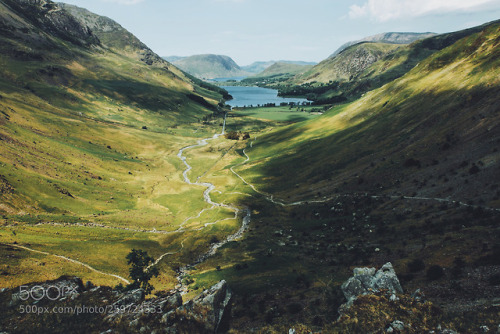 Looking down to Buttermere by daniel-casson1