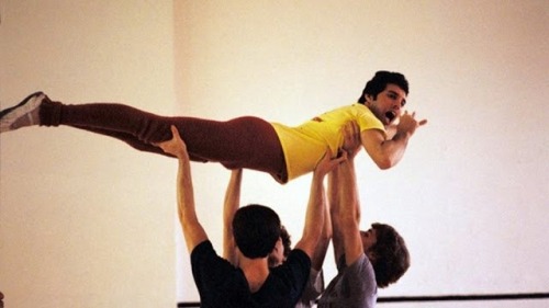 heaven4everyone: Freddie Mercury Rehearsing With the Royal Ballet in 1979.  