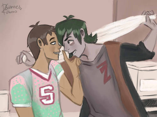 Klance ZOMBIES AU Fanart!I did this AU fanart because I’ve recently fallen in love with the Di