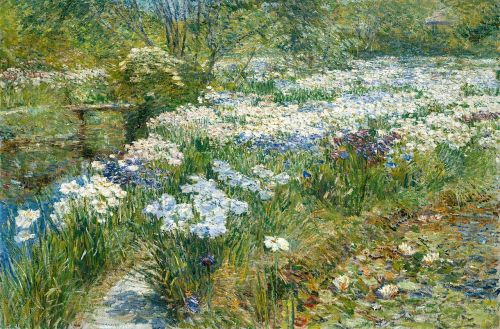 wonderingaboutitall: The Water Garden - Childe Hassam