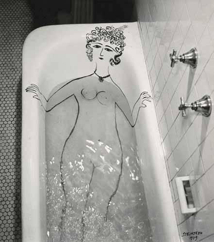 Sex surrealismart:Girl in Bathtub, 1949 Saul pictures