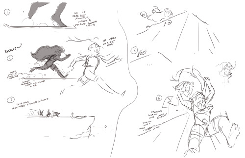 Sketches for Alone Together! I teamed up with Hilary Florido on the scene in the house, and Katie Mitroff on the running scene! Jeff Liu did animation for the run and jump, which you can see here! 