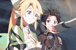  "Let's go, Kirito-kun, Lyfa-chan."   