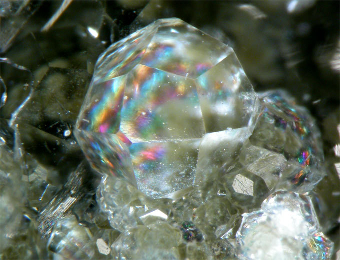ggeology:  Analcime // Little Deer Park Quarry, Glenarm, Co. Antrim, Northern Ireland