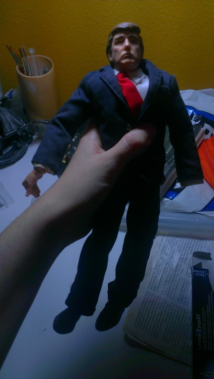 longlostlora:  longlostlora:  longlostlora:  longlostlora:  longlostlora:  longlostlora:  longlostlora:  My parents got me this Trump doll as a gag gift over a decade ago when we were fans of the Apprentice. Fun Super Tuesday activity: For every ten notes