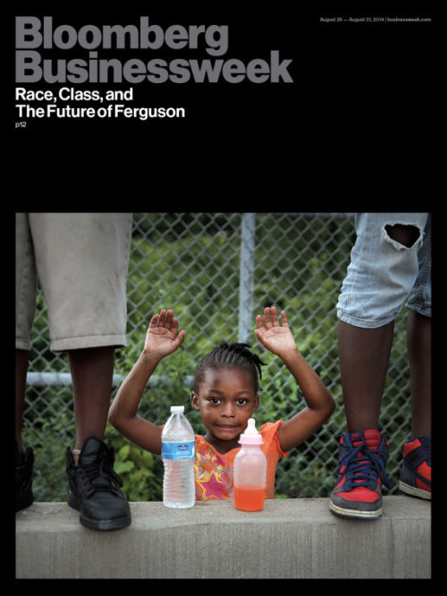 strawberreli:  stereoculturesociety:  CultureHISTORY: #Ferguson Protests - Magazine covers  Amazing images. The TIME & Bloomberg Businessweek cover photos were both taken by Scott Olson (Getty Images) who was arrested by the St. Louis PD during the