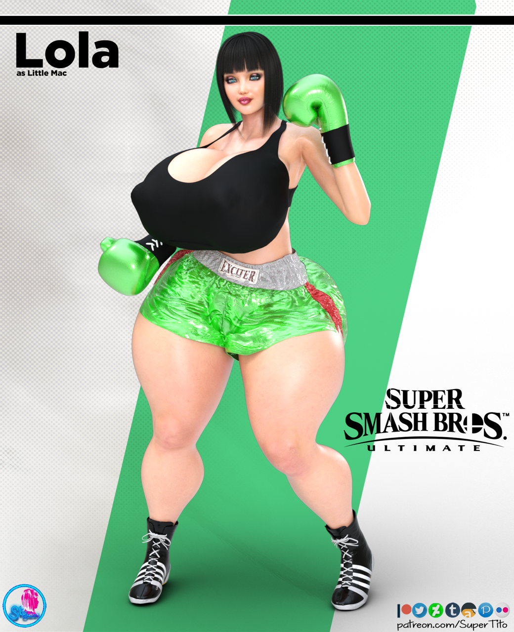 Today is pic is Lola as Little Mac&ldquo;Show &lsquo;em what you got, Mac
