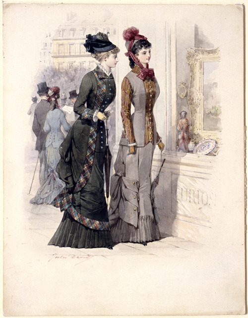 history-of-fashion:1872 - 1874 - 1875 - 1876 - 1878 - 1878 Fashion plates by Jules David  (Clark A