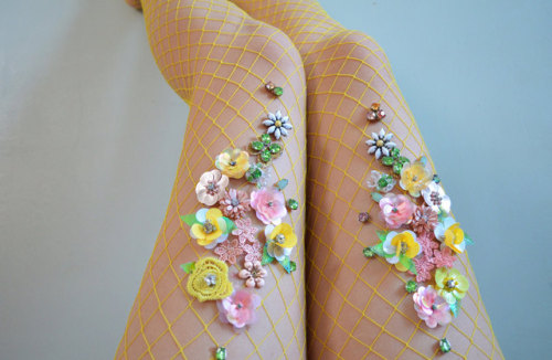 Lemon Blossom Fishnet Tights //LirikaMatoshi