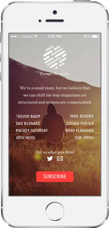 I’m extremely excited to announce the launch of Offline Magazine for the iOS platform. It hits